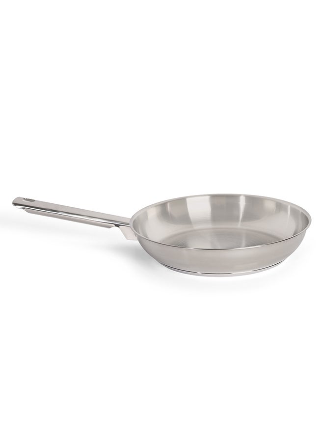 ايست من نون 11 Piece Premium Stainless Steel 304 (18/10 Cr) tri-ply bottom cookware set, 1x14cm Saucepan, 1x16cm Casserole with Lid, 1x20cm Casserole with Lid, 1x20cm Low Casserole, 1x24cm Casserole with Lid, 1x20cm Frypan, 1x24cm Frypan, 1xFoldable Steam Insert (Fits 20-24cm)  - Image 2
