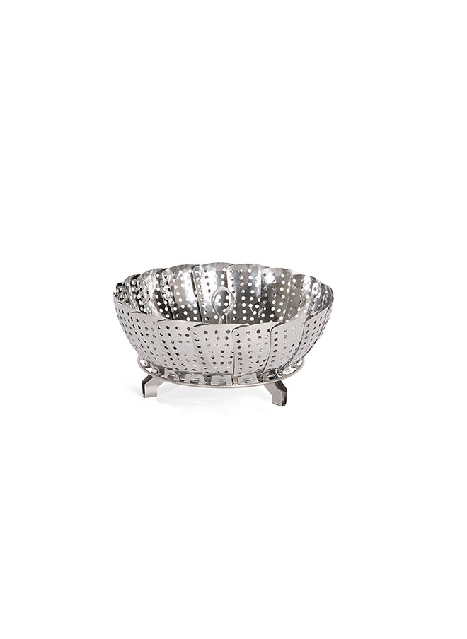 ايست من نون - 11 Piece Premium Stainless Steel 304 (18/10 Cr) tri-ply bottom cookware set, 1x14cm Saucepan, 1x16cm Casserole with Lid, 1x20cm Casserole with Lid, 1x20cm Low Casserole, 1x24cm Casserole with Lid, 1x20cm Frypan, 1x24cm Frypan, 1xFoldable Steam Insert (Fits 20-24cm) - Image 1