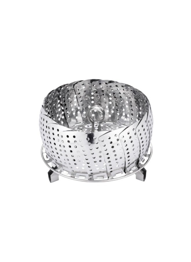 ايست من نون - 11 Piece Premium Stainless Steel 304 (18/10 Cr) tri-ply bottom cookware set, 1x14cm Saucepan, 1x16cm Casserole with Lid, 1x20cm Casserole with Lid, 1x20cm Low Casserole, 1x24cm Casserole with Lid, 1x20cm Frypan, 1x24cm Frypan, 1xFoldable Steam Insert (Fits 20-24cm) - Image 1