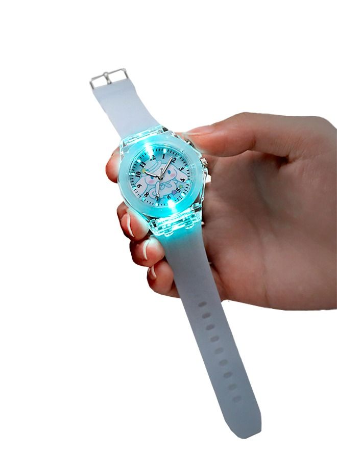 Kids Smartwatches Watch Bracelet Luminous with 3D Cartoon Silicone Children Toddler Wrist Watch Bangle Little Child Toys for Girls Kids  Blue  - Image 3