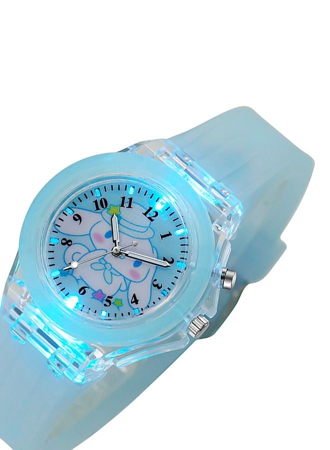 Kids Smartwatches Watch Bracelet Luminous with 3D Cartoon Silicone Children Toddler Wrist Watch Bangle Little Child Toys for Girls Kids  Blue  - Image 2
