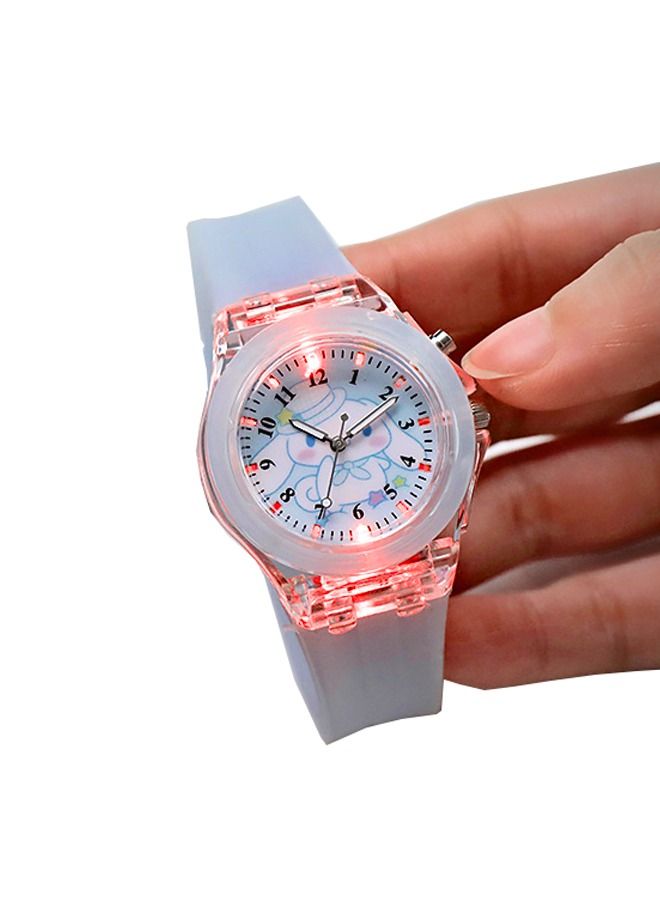 Kids Smartwatches Watch Bracelet Luminous with 3D Cartoon Silicone Children Toddler Wrist Watch Bangle Little Child Toys for Girls Kids  Blue  - Image 4