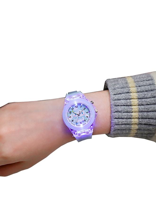 Kids Smartwatches Watch Bracelet Luminous with 3D Cartoon Silicone Children Toddler Wrist Watch Bangle Little Child Toys for Girls Kids  Blue  - Image 5