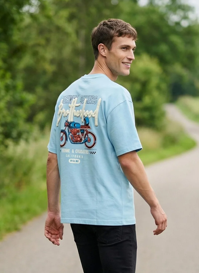 NOBERO NOBERO Men's Premium Oversized Printed T-Shirt