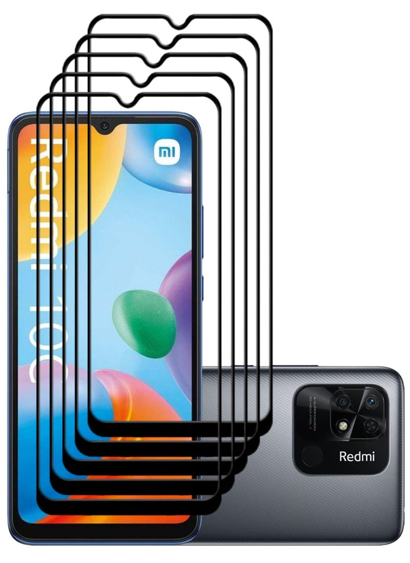ACLIX 5 Pieces Antistatic ESD Dustproof Premium Quality High Definition Tempered Glass Screen Protector Designed For Xiaomi Redmi 10C - Image 1