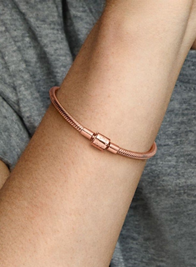 تشوميل إمرأة كلاسيكيّ نمط وردة نوع ذهب سلسلة ثعبان عظم سلسلة سوار - Image 2