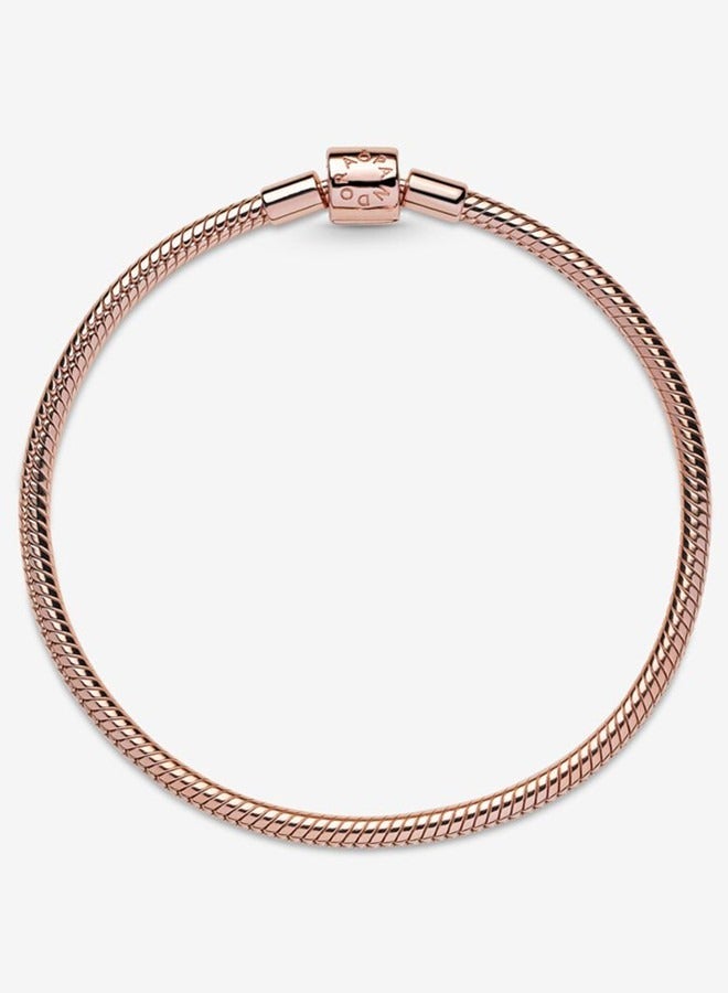 تشوميل إمرأة كلاسيكيّ نمط وردة نوع ذهب سلسلة ثعبان عظم سلسلة سوار - Image 1