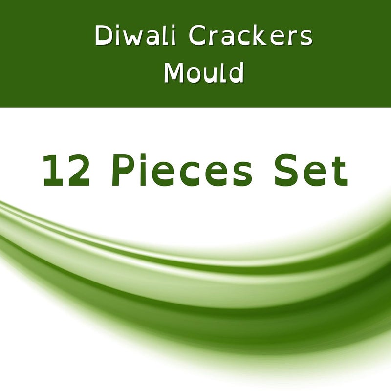 Undy Diwali Chocolate Mould Diwali Crackers Mold for Chocolate Making Multipurpose Mould for Cake garnishing Soaps Candles Set of 12 Pieces - Image 2