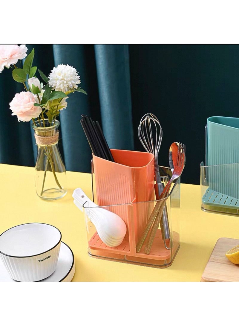Multi-purpose acrylic spoon holder and strainer