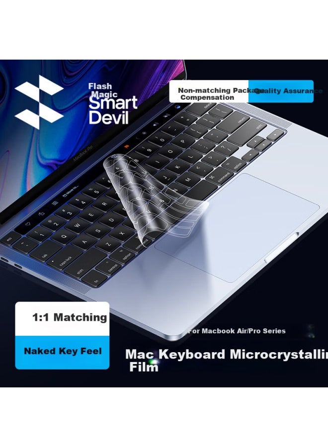 SmartDevil Shanmo Apple Macbook Air Keyboard Cover, Pro Protective Case For M4/3/2 Laptops, 2025/24/23 Models, 13/14/16-inch Computers, Ultra-thin Transparent Waterproof Dustproof Cover - Image 1