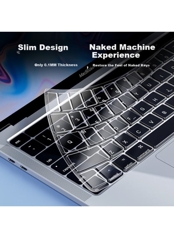 SmartDevil Shanmo Apple Macbook Air Keyboard Cover, Pro Protective Case For M4/3/2 Laptops, 2025/24/23 Models, 13/14/16-inch Computers, Ultra-thin Transparent Waterproof Dustproof Cover - Image 2