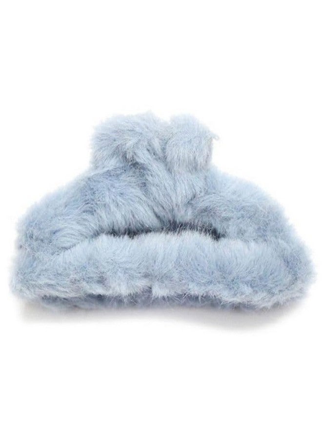 Dkriva® Hair Claw Clips | Large Plush Hair Clips for Women | Non-Slip Grip | Elegant Winter Hair Clamps | Ideal for Parties, Daily Use, & Gifts | Multi-Color(2 PCS-Fluffy Hair Claw) - Image 1