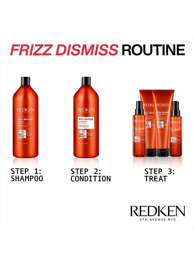 Redken Frizz Dismiss Shampoo | For Frizzy Hair | Smooths Hair & Manages Frizz | Sulfate Free | 33.8 Fl Oz - Image 4