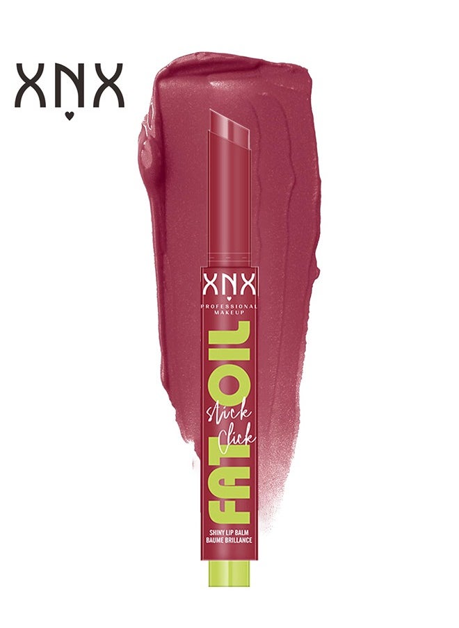 XNX - Fat Oil Slick Click Shiny Lip Balm, Lightweight Buildable Formula, Longlasting Hydrating Non Sticky Lipgloss - Image 1