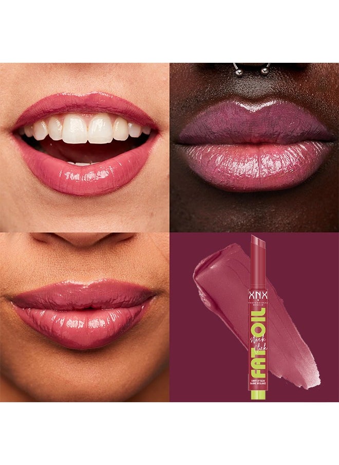 XNX - Fat Oil Slick Click Shiny Lip Balm, Lightweight Buildable Formula, Longlasting Hydrating Non Sticky Lipgloss - Image 1