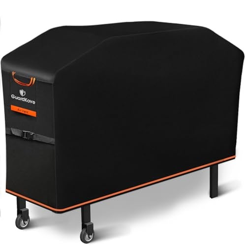 GuardKove Griddle Cover for Blackstone 28" Griddle with Hood, 2026 Upgraded 1000D Heavy Duty Waterproof Flat Top 5483 Grill Cover, Tear & Fade Resistant with Buckle & Air Vents, Fits Blackstone 2 Burner Griddle - Image 1