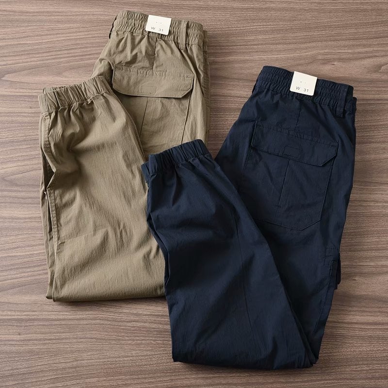 Durable Work Pants For Auto Repair Workers At Construction Sites, Men'S Strong And Wear-Resistant Loose Cotton Labor Protection Pants - Image 1