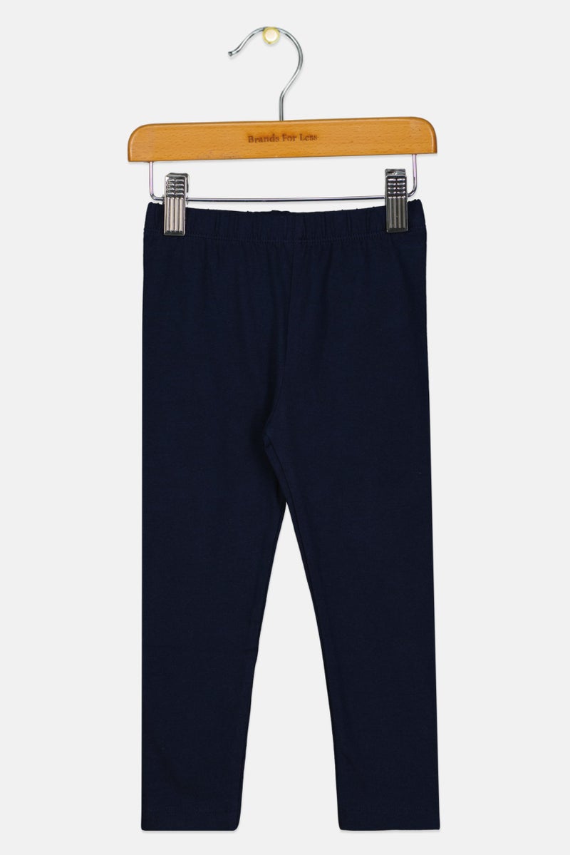 GAP Kids Girl Plain Pull On Leggings, Navy - Image 1