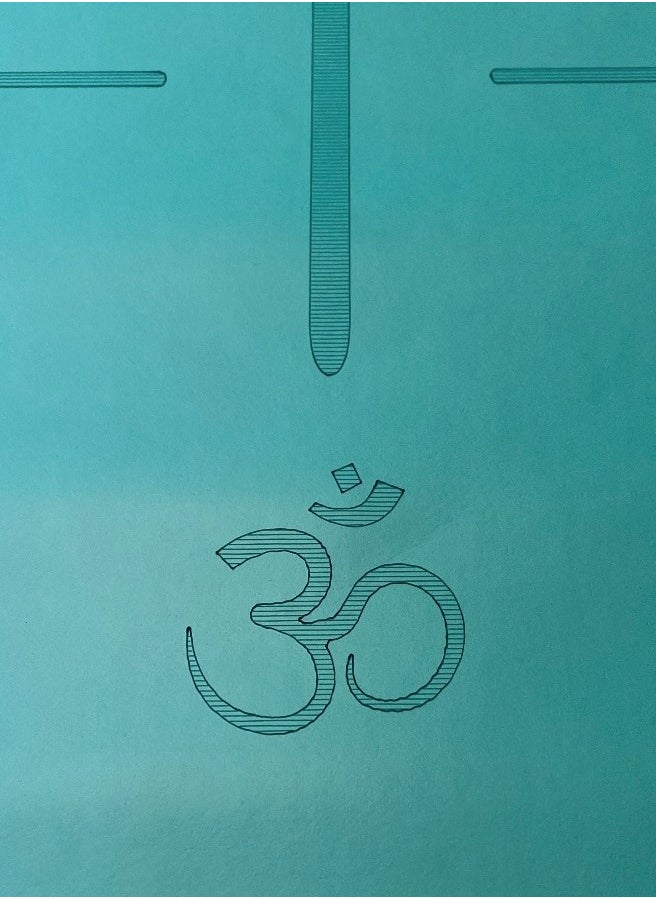 Yogatime Rubber Yoga Mat Laser Line 5 Mm. Blue  - Image 4