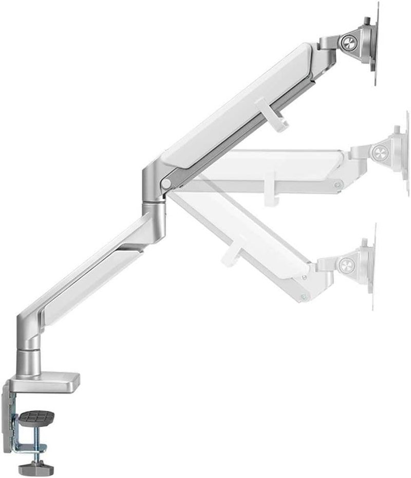 Logilink BP0086 Aluminium Monitor Desk Mount for 17-32 Inch (LCD, LED, OLED, etc.) with Gas Lift, Flat & Curved TVs, Arm Length = 506 mm - Image 1