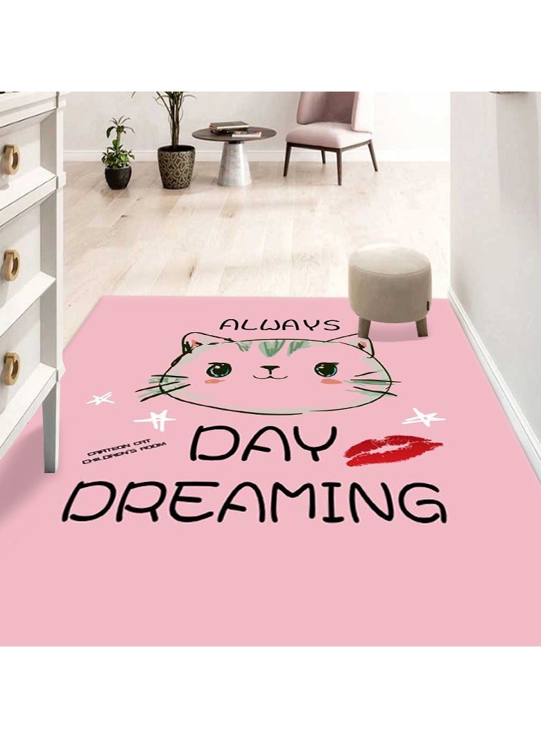 Loquat Squality Rectangular Polyester Fiber Cartoon Carpet(Only One Carpet) - Image 1