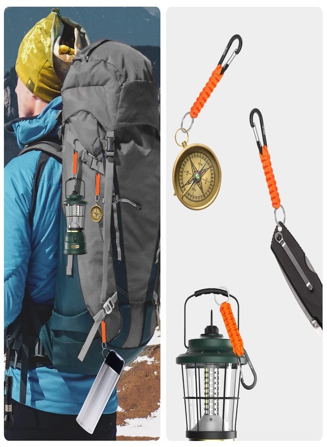 EOTW Paracord Keychain Clip Carabiner Paracord Lanyard for Keys Men Women 2Pack - Image 2