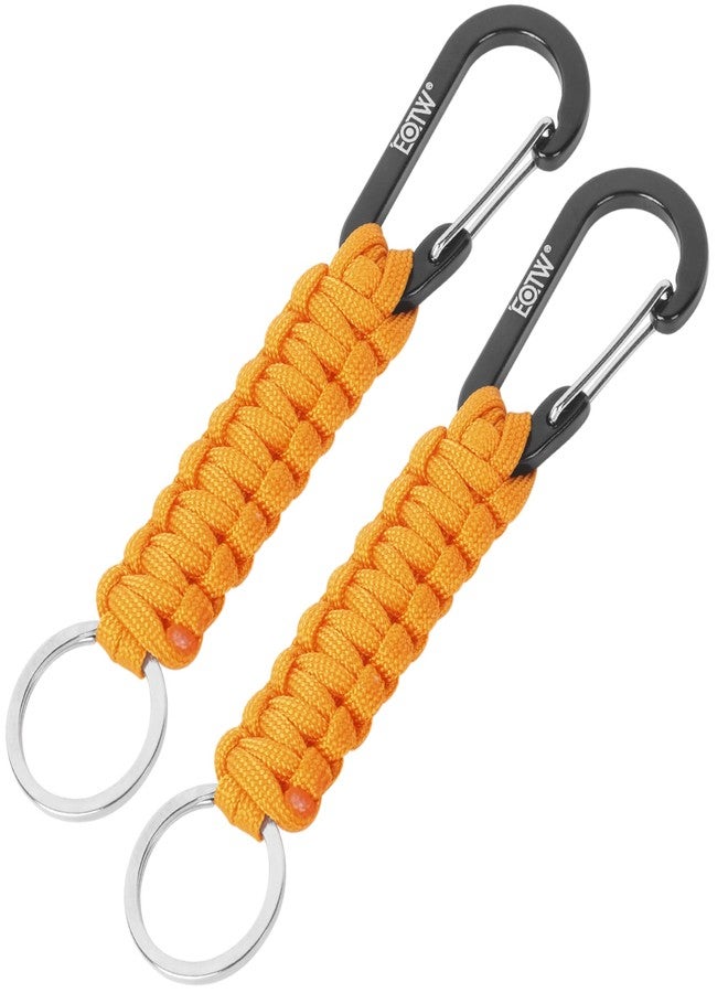 EOTW Paracord Keychain Clip Carabiner Paracord Lanyard for Keys Men Women 2Pack - Image 1