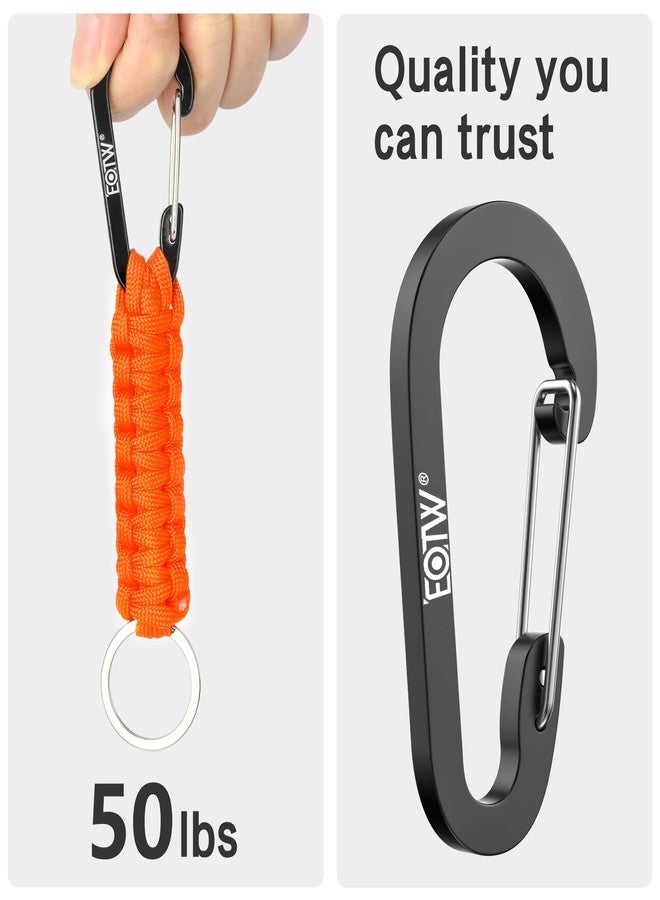 EOTW Paracord Keychain Clip Carabiner Paracord Lanyard for Keys Men Women 2Pack - Image 5