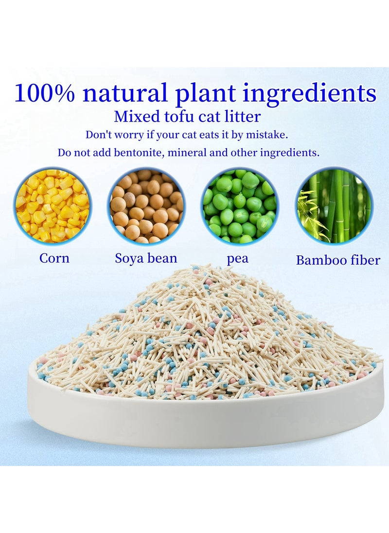 ANTIER - 6L(2.5KG)Mixed tofu original cat litter，Innovative Mixed Tofu Cat Litter for Easy Odor Control, Strong Clumping, Eco-Friendly, and Mess-Free Cleanup - Image 1