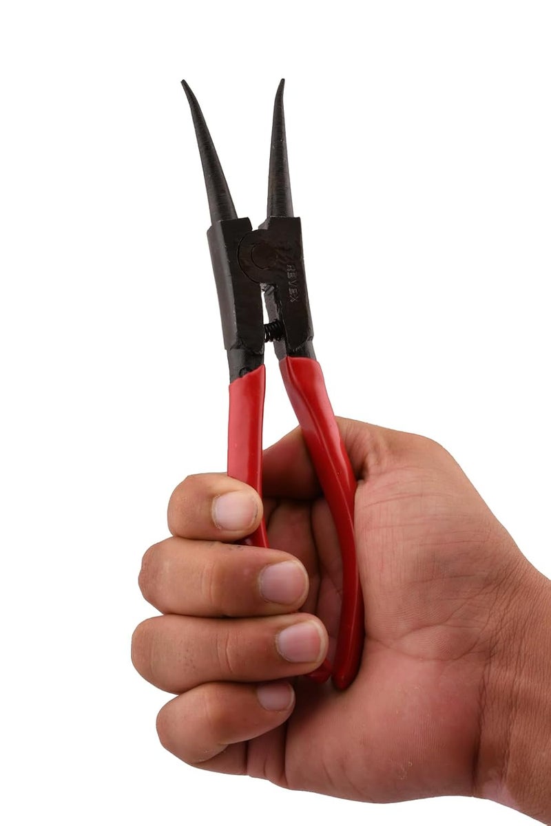 REVEX Circlip Pliers (External Straight Bent) with Sleeve 7 Inch – Durable Hand Tool for Retaining Rings, Snap Rings & Circlips - Image 3