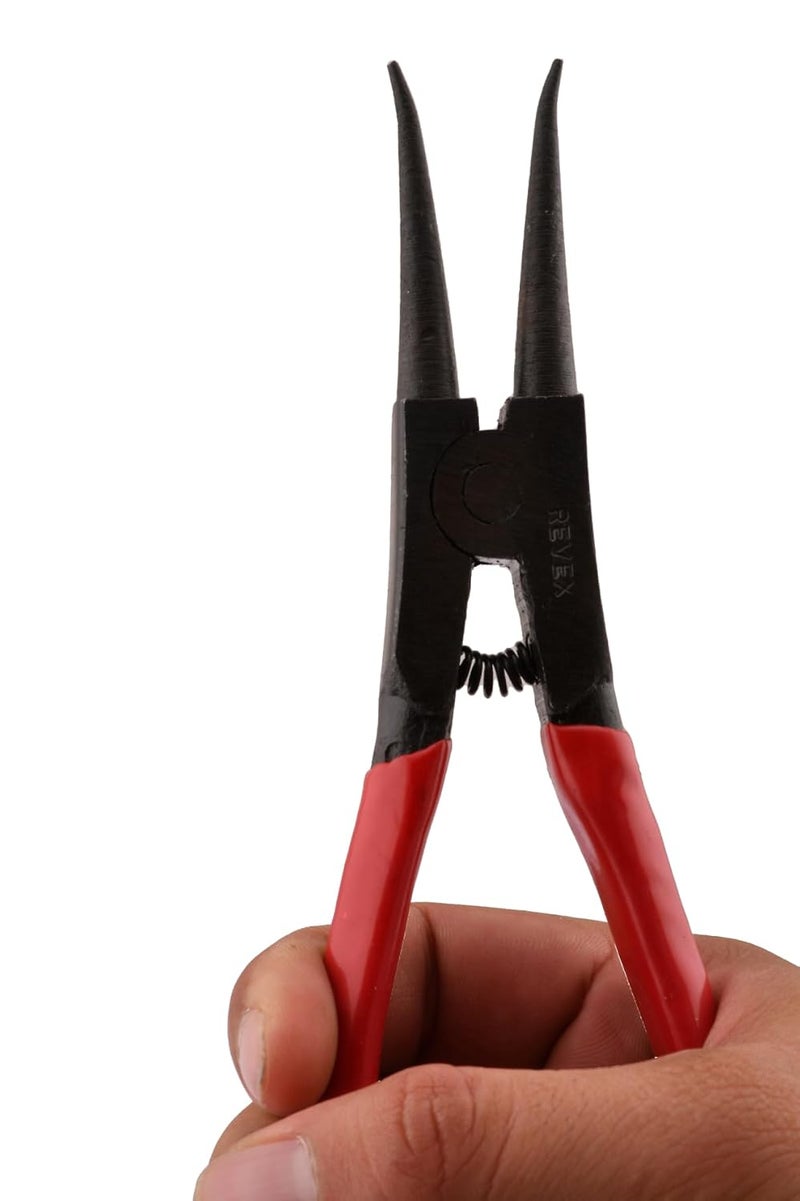 REVEX Circlip Pliers (External Straight Bent) with Sleeve 7 Inch – Durable Hand Tool for Retaining Rings, Snap Rings & Circlips - Image 2