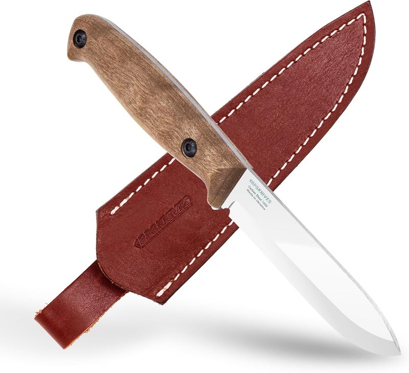 BPSKNIVES BPS Knives BS1FT CSH - Full-Tang Fixed-Blade Knife - Sharp Carbon Steel Bushcraft Knife With Sheath - Survival Compact Knives - Outdoor Tactical Camp Knife - Image 1