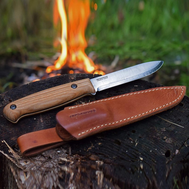 BPSKNIVES BPS Knives BS1FT CSH - Full-Tang Fixed-Blade Knife - Sharp Carbon Steel Bushcraft Knife With Sheath - Survival Compact Knives - Outdoor Tactical Camp Knife - Image 5