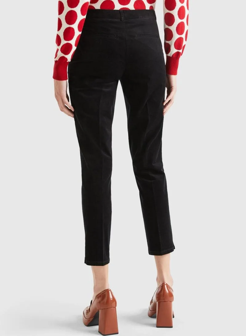 UNITED COLORS OF BENETTON Stretch Velvet Chinos Women's Pants