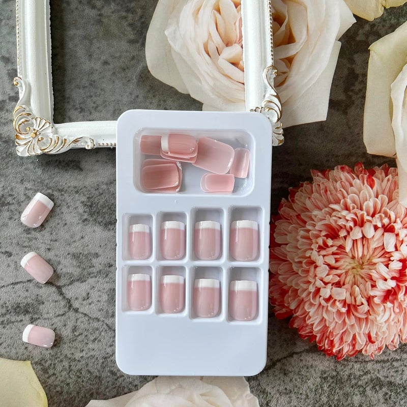 ZOONA ZOONA 24PCS Everlasting French Nails Artificial Nails Art Set Lightweight Long Lasting Easy To Use Quick Fix For Festivals Special Occasions - Image 3