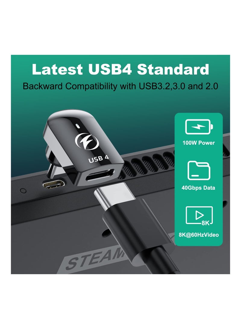 SYOSI 2PCS USB C Magnetic Adapter, Magnetic USB C Adapter USB4 Magnetic Adapter 24 Pins 40Gbps 8K 60Hz Adapter PD 140W Charge for Thunderbolt 3/4, MacBook Pro/Air, Swtich and More Type C Devices  - Image 5