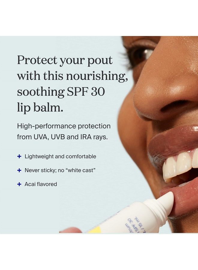 Supergoop! PLAY Lip Balm with Acai, 0.5 fl oz - SPF 30 PA+++ Reef-Friendly, Broad Spectrum Sunscreen - Hydrating Honey, Shea Butter & Sunflower Seed Oil - Clean Ingredients - Great for Active Days - Image 2