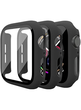 3 Pack Case for Apple Watch Series 9 Series 8 Series 7 41mm Hard PC Case with Tempered Glass Screen Protector Waterproof Anti-Scratch HD Ultra-Thin Full Protective Cover for iWatch 41mm (Black) - pzsku/ZABBA4AA259BF2B3A80A1Z/45/_/1739855075/2c609aa9-b081-44a9-bb7b-bc293c315156