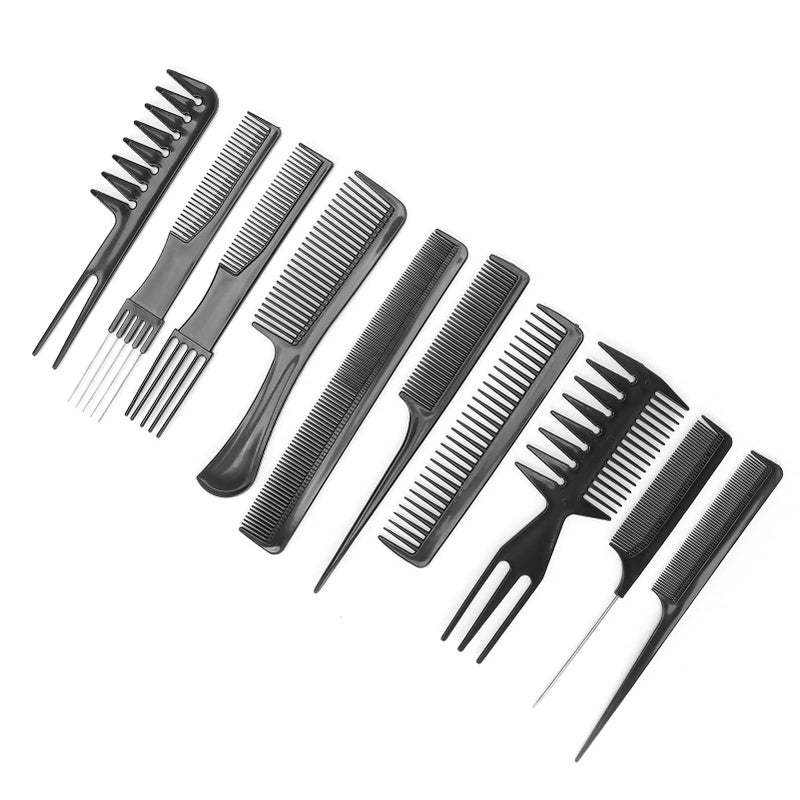 Professional Hair Styling Comb Set 10pcs Salon Anti Static Hairdressing Combs for Barbers - Image 2