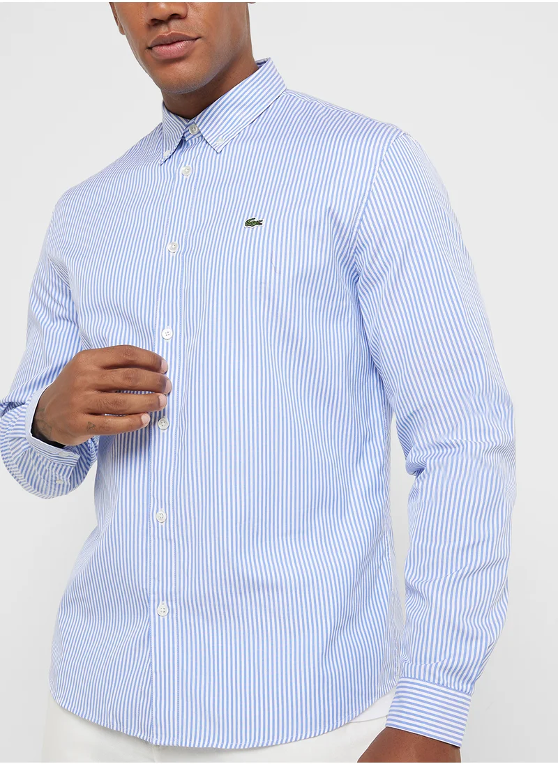 LACOSTE Regular Fit Button Down Shirt