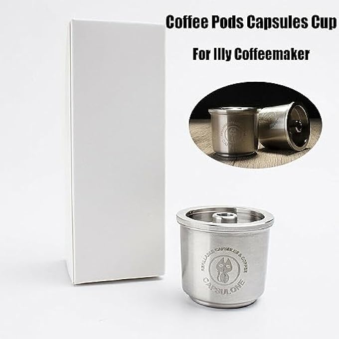 XBERSTAR Stainless Coffee Pods Reusable Capsules Cup For Illy Coffeemaker Stainless Steel - Image 2