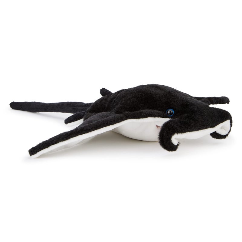 Zappi Co Plush Children's Stuffed Soft Cuddly Plush Toy-Part of Safari Animals Collection, Perfect for Kids (33cm Depth)(Manta Ray) - Image 1