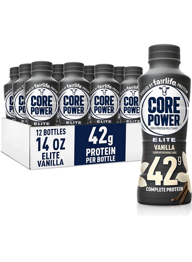 Fairlife Core Power High Protein Milk Shake Elite Vanilla 414Ml, With 42G Protein, 1X12 Pack - Image 3