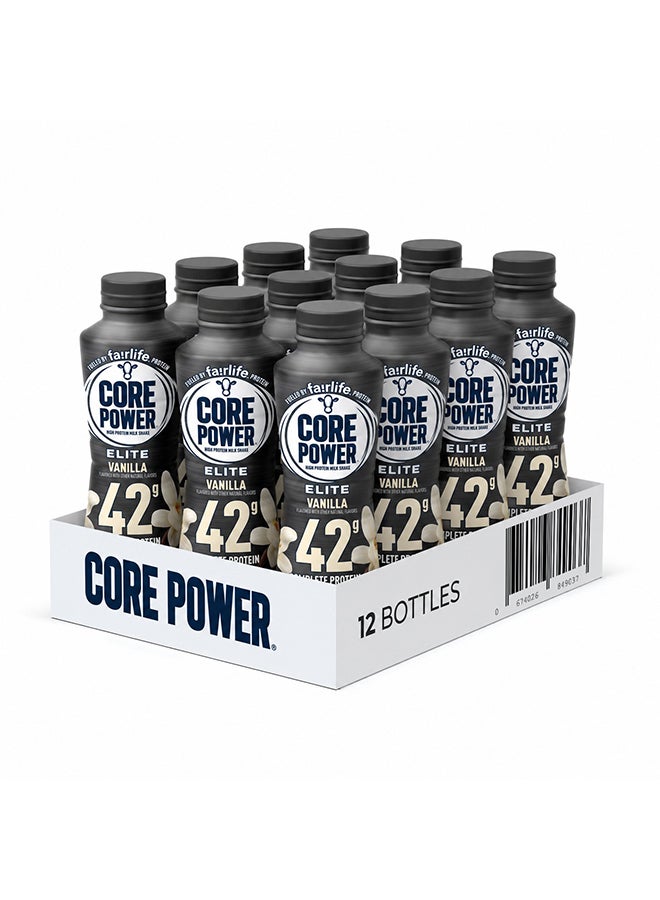 Fairlife Core Power High Protein Milk Shake Elite Vanilla 414Ml, With 42G Protein, 1X12 Pack - Image 2