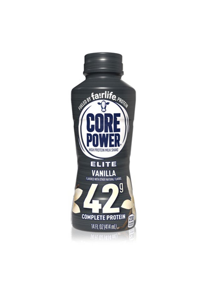 Fairlife Core Power High Protein Milk Shake Elite Vanilla 414Ml, With 42G Protein, 1X12 Pack - Image 1
