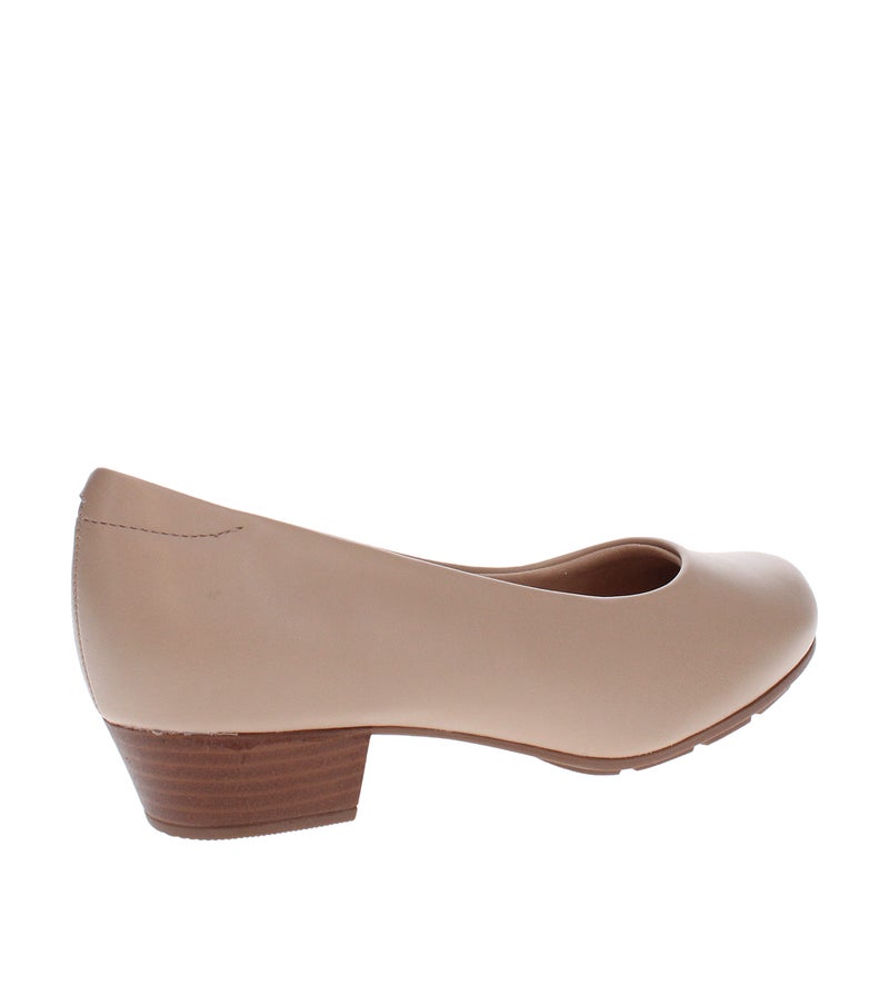 Modare Ladies Low Heel Shoes Beige | Made In Brazil - Image 3