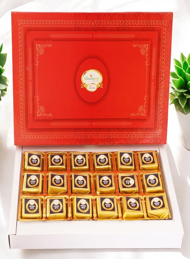 Jaiccha Ghasitaram Gifts Jaiccha Mewa Bites Box 18 Pcs |Sweets|Sweets Gift Pack|Diwali Sweets|Indian Mithai|Diwali Sweets Gift Box|Sweets Gift Box - Image 1