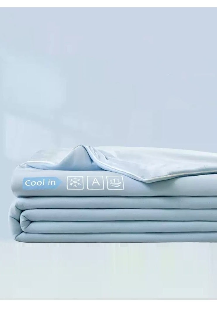 ShinyFlower Cooling Technology Summer Comforter With 100% Polyamide Fabric And Cooling Fill Ultra-Soft Lightweight Quilt Single Size 160x220cm Double Size 220x240cm - Image 2