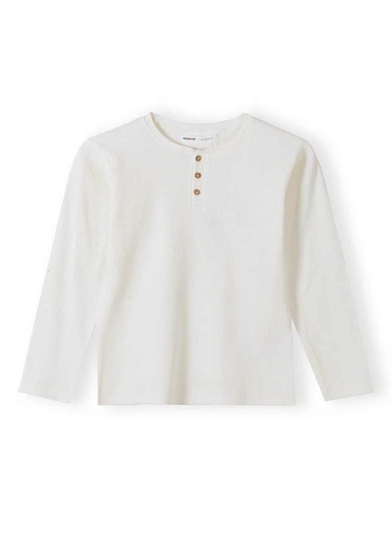 MINOTI Kids Boys  Waffle Henley Tee
