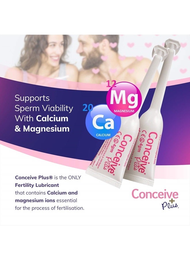 Conceive Plus زيت ترطيب الخصوبة كونسييف بلس - للنساء اللواتي يحاولن الحمل، 8 × 4 جرام من أدوات التطبيق المعبأة مسبقًا - Image 2